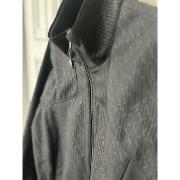 Eddie Bauer W's Size M Black Fleece Lined Softshell Full Zip Jacket Zip Pockets - Picture 2 of 16